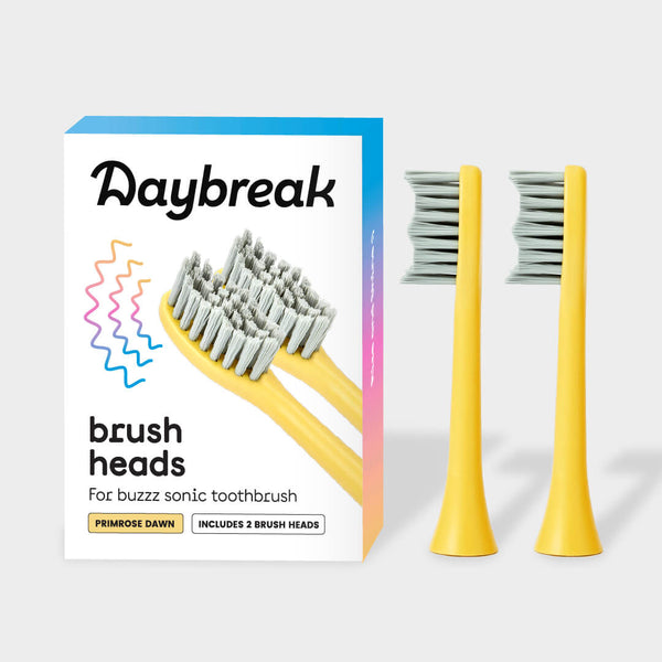 Yellow Brush Heads for buzzz (Pack of 2)