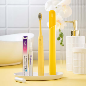 Daybreak yellow sonic brush and PAP+ teeth whitening pen combo