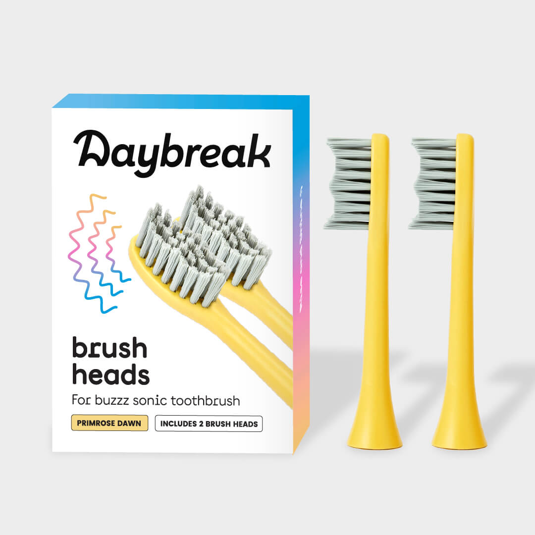 Yellow Brush Heads for buzzz (Pack of 2)