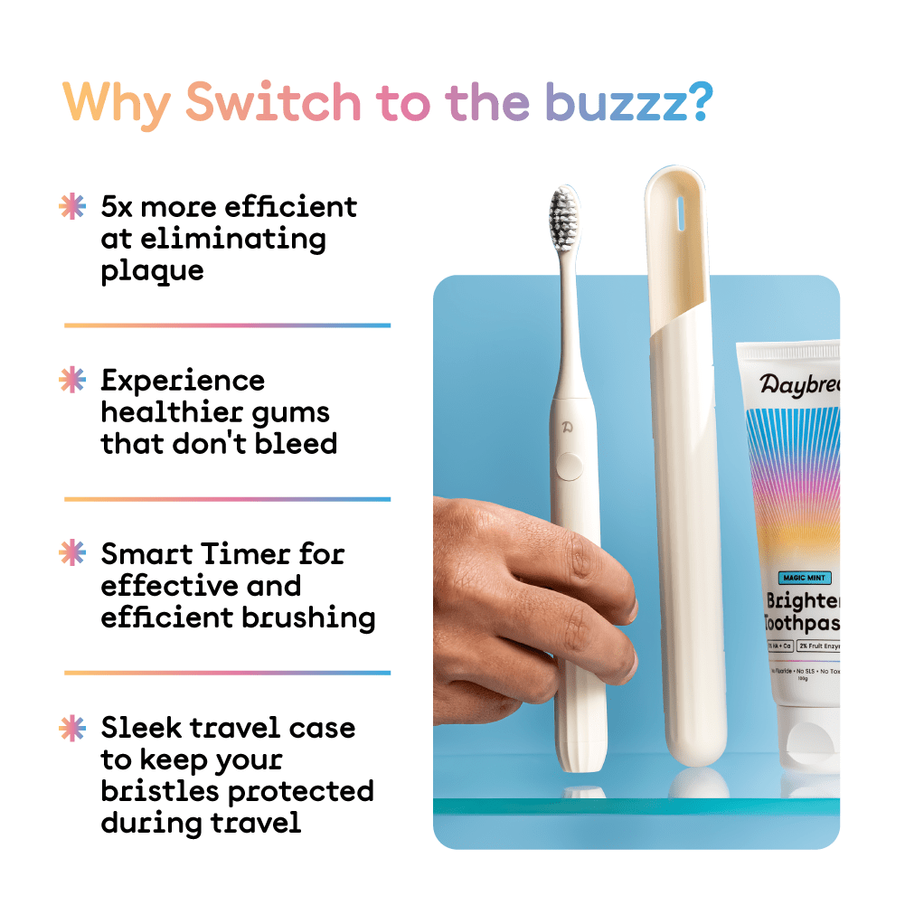 Daybreak toothbrush works to remove plaque, make gums healthier